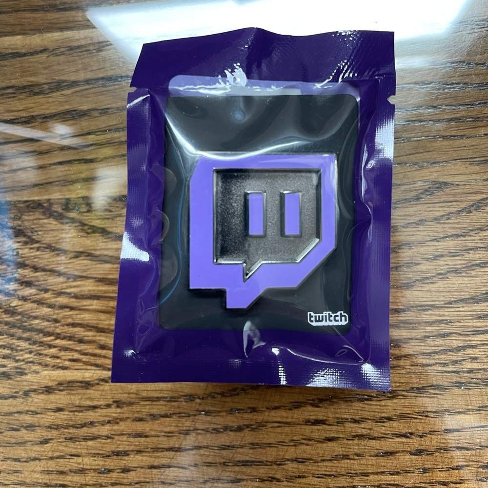 Twitch Pin in Purple Brand New and Sealed
